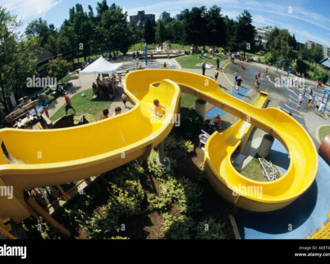 Granville Island Water Park Vancouver Bc Canada