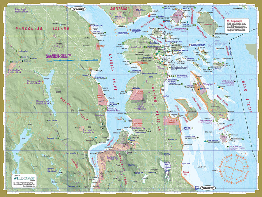 Sidney Vancouver Island Map